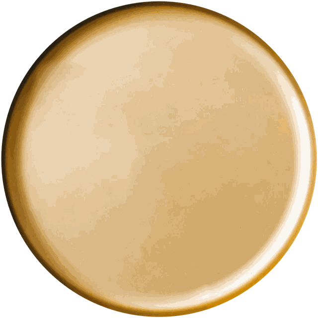 A brushed brass tray